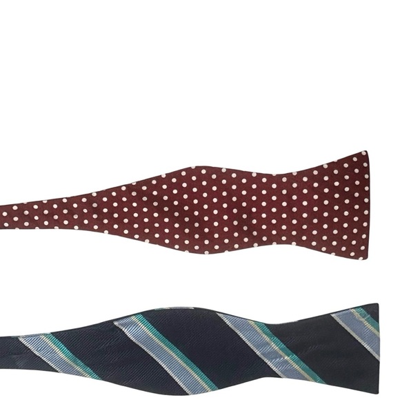 Brooks Brother/Stanley Blacker Four Silk Bow Ties 3 x 17.5” neck & 1 x 16.5” - Picture 6 of 13